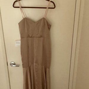 Fame & Partners Nebula Dress, US6, Champagne color